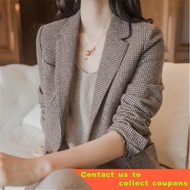 Pierre Cardin Fashion Brand Blazer Women's Short Spring and Autumn2022New Korean Style Slimming and All-Matching Small L