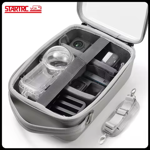STARTRC VCR Carry Bag for Insta360 Go Ultra X5 X4 Air X3 Dive Case For Canon/Nikon/Micro SLR Len Tri