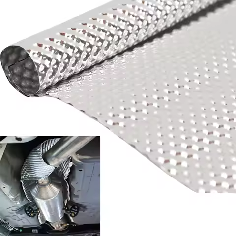 Embossed Aluminium Fit Car Exhaust Heat Shield Kit Shield Heat Shield Firewal Floor Pan Tank Turbo M