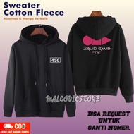 Jacket Unisex Black Custom Number Custom GameSQUID Hoodie Men's GameSQUID and Trending Kdrama Sweate