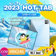 Android Tablet PC 10.1 Inch 12GB+512GB Original ZOOM Google Tiktok Learning out WiFi 4G/5G Dual Card