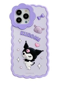 正版 Official Sanrio Kuromi 酷洛米 矽膠保護殼 3D立體 手機套 加厚 防撞防跌 Silicone Case Soft Phone Cover Shockproof Prote