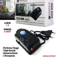 POMPA ANGIN KANDILA AERATOR ECO 888 1 LUBANG blower aquarium