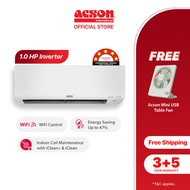 Acson REINO+ Inverter Air Conditioner 1.0HP R32 A3WMY10BF FOC Mini USB Fan