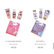 ORIGINAL BBW TRAVEL SET BUTTERFLY SET A THOUSAND WISHES