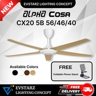ALPHA COSA CX20/CX10/EX9 5B 56/46/40 inches DC Motor Ceiling Fan with Remote Control