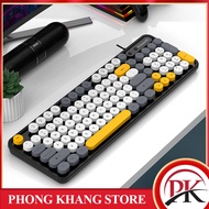 K-snake K2 wired keyboard, compact design, 98 keys connected by USB port wire with cute youthful col
