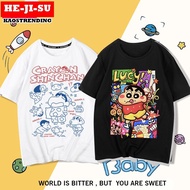 HEJISU Sinchan Unisex Cute Crayon SInchan World Cotton Premium Top T-shirt