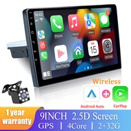 Hippcron Car Multimedia Carplay Android 11 Video Player 1 Din 7/9 Inches Bluetooth GPS MAP Universal