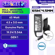 DELL 65W Power Adapter 4.5 x 3.0 mm Rectangle Design ( 19.5V 3.34A ) G6J41 MGJN9 43NY4 GG2WG Laptop 