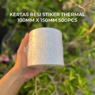 Receipt Label Print Sticker Thermal Paper 100X150mm A6 1 Roll 500Pcs