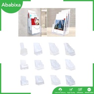 [Ababixa] Acrylic Brochure Holder Brochure Display Stand Gifts Document Paper Literature Holder Holder for Pamphlets Reception