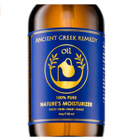 Ancient Greek Remedy Organic Blend of Olive, Lavender, Almond and Grapeseed oils 118 ml with Vitamin E. Day and night Moisturizer for Skin, Dry Hair, Face, Scalp, Foot, Cuticle and Nail Care. Natural Body oil for Men and Women