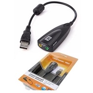 Usb sound card cable 7.1 virtual surround headset mic adapter 5Hv2