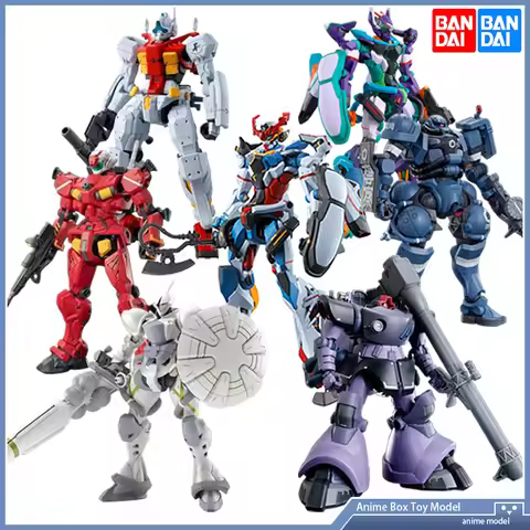 Gundam Bandai HG 1/144 GQuuuuuux Series Model Kit Collection Char Red Custom Gelgoog Zaku GFreD Warr