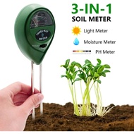 Soil Meter 3 in 1 pH Meter Tanah Moisture Tester - Pengukur pH Light Kelembaban Tanah & Cahaya