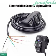 JENNIFERDZ Electric Bike Light Switch, Horn Controls Turn Light DK336 Signal Light, Scooter Accessor