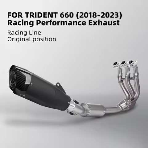 Motocicleta Exhaust Silenciador Sistema Completo, Triunfo, Trident, Tiger 660, Esporte, 2021, 2022, 