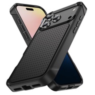 Cho iPhone 17 Pro Max Trường Hợp Cao Cấp 2 Trong 1 Lai nhựa cứng Rugged Silicone chịu lực cao Ốp chố