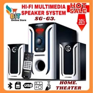 Stargold 💥Speaker 2.1 Channel, SG-G3 Bluetooth +USB + FM Radio