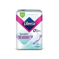 LIBRESSE SensitiV Slim Night Wings 32cm 12S Disposable Sanitary Pad
