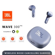 【3 Month Warranty】JBL Wave 300 TWS Wireless Bluetooth Headphone In-Ear Earbuds with Mic Noise Cancelling Headphones for IOS/Android/Ipad Wireless Gaming Earbuds Waterproof Sports Earplugs Subwoofer JBL Bluetooth Earbuds