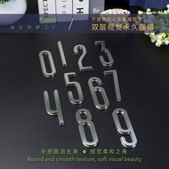 House Number Magnetic Entry House Number Stainless Steel Three-Dimensional Number House Number Magne