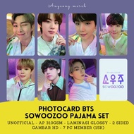 Photocard BTS SOWOOZOO PAJAMAS - UNOFFICIAL GLOSSY Lamination