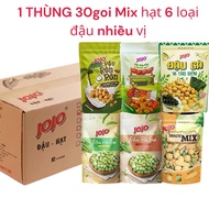 1 thùng 30 bịch mix đậu nhiều vị Jojo ăn vặt snack đậu