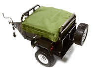 RC Model Alloy Realistic Model Camping Trailer w/Roof Top Tent for 1/10 RC 390x195x175mm