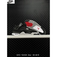 Brand new original without box NK Air Jordan 4 Retro Black Canvas Black Canvas AJ4 Jordan 4th Genera
