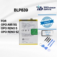 Thunder Drive Battery Compatible For OPO A95 5G RENO 5 RENO 5Z BLP839