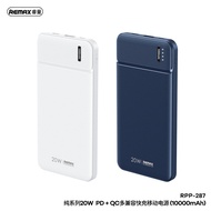 REMAX RPP-287 10000mAh PURE SERIES 20W PD+QC MULTI-COMPATIBLE FAST CHARGING POWERBANK