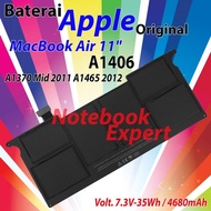 Ori Original A1406 Battery For Apple Macbook Air 11" A1370 Laptop