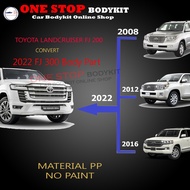TOYOTA LANDCRUISER FJ 200 CONVERT 2022 FJ 300 FULL BODYKIT Material PP