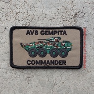 x A20005 Patch Embroidery AV8 Gempita IFV 25 Commander