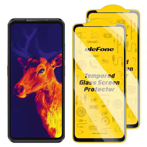 For Ulefone Armor 25T / 25T Pro 2pcs / Pack Ulefone 9H HD Anti Fingerprint Tempered Glass Film Phone