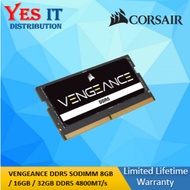 CORSAIR 8GB / 16GB /32GB ( DDR5 4800MT/s ) SODIMM  NB RAM (CMSX8GX5M1A4800C40/CMSX16GX5M1A4800C40/CM