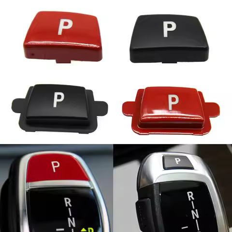 Gear Shift Knob Auto Parking P Button Cover For BMW 3 5 7 X3 X4 X5 X6 Series E60 E90 F30 F10 F01 F02