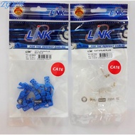 TGWH LINK หัวแลนพร้อมบูธแลน Cat6 (Plug RJ45 +Plug Boots) บรรจุถุงละ 10 ตัว