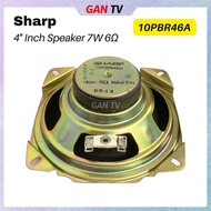 (1pc) Sharp 4" Inch 7W 6 Ohm 102MM 10PBR46A Portable Audio Speaker Unit 4Inch 4Inci 7Watt 6Ohm 10CM 