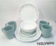 Corelle 16pcs Lavender Wreath Dinnerware Set Livingware Dinner Serve Set