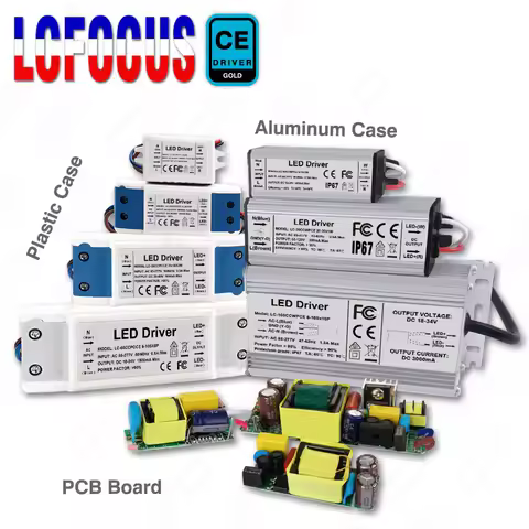 LED Driver Constant Current 300mA 450mA 600mA 900mA 1500mA Lighting Transformers 1W 3W 5W 10W 20W 30