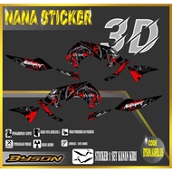 BYSON KARBU Striping (Special already cut into the/kiss cut) - BYSON KARBU stickers Motorcycle Varia