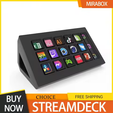 Stream Deck Mini Visual Keyboard 15keys Streamdeck Lcd Button Live Content Creation Controller Custo