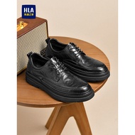 HLA/Hailan House Men's Shoes New Style Business Formal Leather Shoes Men's Thick-Soled Breathable Ca