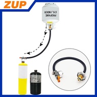ZUP Outdoor Gas Tank Inflation Valve Cylinder Gas Inflate Kit Camping Butane Gas Refillable Adapter 
