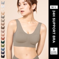 JAPAN DESIGN 24HRS Classic Bra M／L ｜ Cover Stretch Wireless Anti-Sagging Push up Sleep BAMBI WATER