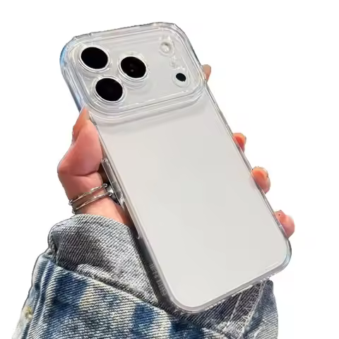 Transparent Space Case for iPhone 17 Pro Max Soft Silicone Cover Fit iPhone 16E/17 Pro/17 Air Minima