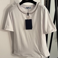 Summer Neckline Diamond Shirt